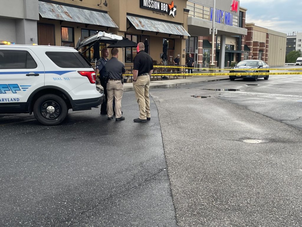 One Shot Outside Valley Mall In Hagerstown